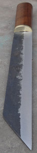 Cuchillo Vikingo Seax de Acero al Carbono Forjado a Mano, Hoja de 11 Pulgadas, Madera de Nogal, Empuñadura de Latón, Ambidiestro, Supervivencia al Aire Libre, Caza - Product Image 6