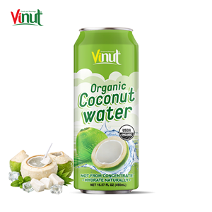 น้ำมะพร้าวออร์แกนิคผสมเนื้อมะพร้าว 490 มล. ยี่ห้อวินัท กระป๋อง มะพร้าวอ่อนธรรมชาติ ราคาแข่งขันจากเวียดนาม - Product Image 2