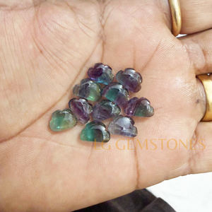 Fluorita Natural al por Mayor en Forma de Nube, Gema Tallada |   Gema de Cristal Tallada a Mano en Forma de Nube para la Elaboración de Joyas - Product Image 1