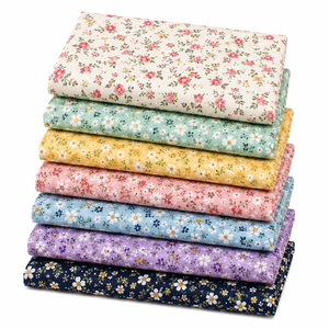 Tissu en coton peigné uni 100% de qualité supérieure, imprimé numériquement, motif floral tournesol coloré, pour sacs et décoration intérieure - Product Image 4