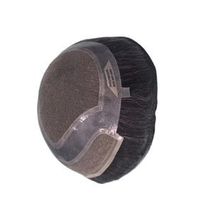 Taz Hair BD Prótesis Capilar de Cabello Humano Remy Indio con Onda Natural y Frente de Encaje, Calidad Premium - Product Image 1