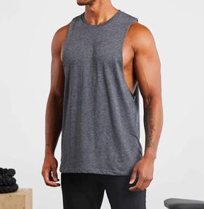 Camiseta sin Mangas de Verano para Entrenamiento, de Secado Rápido, Transpirable, Antibacteriana, de Algodón/Fibra de Bambú, Cuello Redondo, con Logotipo Personalizado - Product Image 2