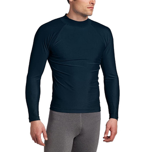 Rashguard sur mesure de haute qualité, séchage rapide, respirant, manches longues, vêtements de sport, tissu polyester et élasthanne, pour homme. - Product Image 1