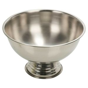 Seau à champagne personnalisable au design moderne, base sur piédestal, finition argentée, dernier modèle de refroidisseur à vin pour la décoration de bars et de fêtes - Product Image 4
