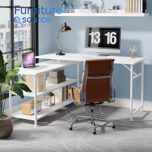 OEM/ODM hogar Oficina muebles inteligente en forma de L giratoria mesa de madera, mesa multiusos extensible de ahorro de espacio de la fábrica de Vietnam - Product Image 1