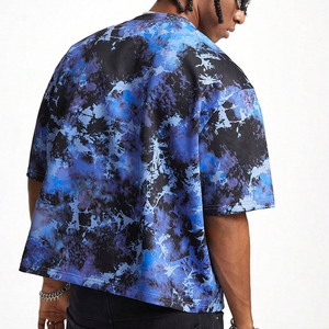 Camisetas de Hombre Tejidas con Tinte Tie-Dye, Transpirables, de Verano, Personalizadas, de Algodón Ecológico, Ligeras, con Opciones de Impresión de Logotipo, Marca Privada, OEM - Product Image 2