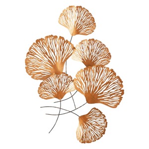 Modern Metal <b>Leaf</b> Wall <b>Art</b> Decor Handcrafted Iron Floral Wall Hanging Rustic Rectangle Frame Wall Sculptures for Living Room - Product Image 2