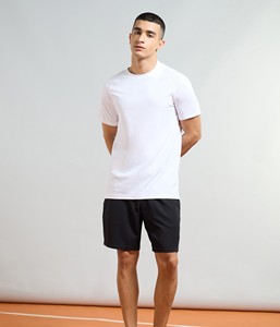 Men's Solid Slim Fit Cotton Breathable Eco-Friendly Elastic Mid Waist Woven Sports Shorts - Product Image 4