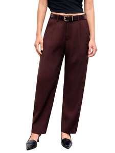 Pantalones de Oficina Casuales para Mujer, Cintura Media, Transpirables, Tela Oxford Ecológica, Corte Recto, Secado Rápido, Cierre de Cremallera - Product Image 5
