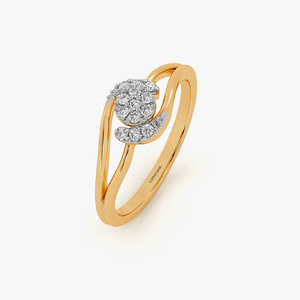 Anillo de Diamante Amarillo Cultivado en Laboratorio, Estilo Romántico Brillante, Joyería de Compromiso, Chapado en Rodio, Oro de 10K, 14K, 18K, Plata 925, 935 - Product Image 2
