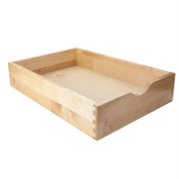 Organisateur de tiroir de cuisine en bois, plateau à couverts en bambou, insert de rangement sur mesure pour meubles de maison