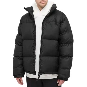 Manteaux en duvet rembourrés avec logo personnalisé Veste pour hommes à col montant avec fermeture éclair Veste de créateur pour hommes 2026 - Product Image 1
