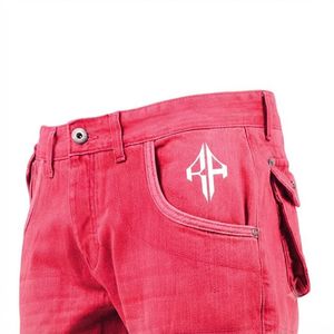 Pantalones Cortos de Mezclilla para Hombre, de Alta Calidad, con Estampado de Serigrafía, Estilo Jeans, de Pierna Ancha, Material Spandex/Poliéster - Product Image 5