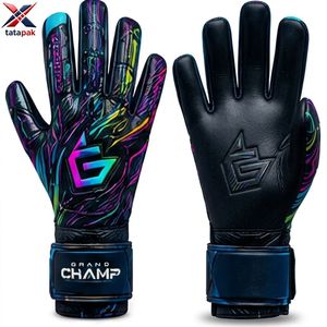 Gants de gardien de but professionnels Tatapak, paume en latex allemand de qualité supérieure, haute adhérence, gants de football, logo personnalisé, fabricant en gros - Product Image 4