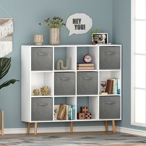 Estantería Blanca de Diseño Elegante para Hogar, Oficina o Biblioteca - Product Image 1