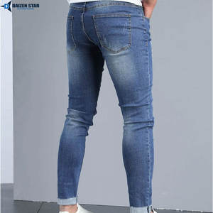Mens Winter Streetwear Straight Fit <b>Stretch</b> <b>Denim</b> Jeans Pant Casual Comfortable Daily Wear Washed Cotton <b>Fabric</b> - Product Image 2