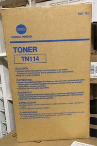 Cartouche de toner noir authentique Konica Minolta TN-114, rendement 22000, 2 pièces, emballage original en vrac - Product Image 4