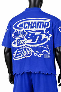 Maillot de football américain personnalisé en gros pour adultes, vierge, en maille polyester, à manches courtes, respirant, anti-transpiration et anti-bactérien - Product Image 2