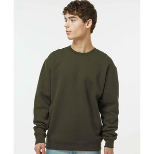 Men's Oversized Winter Sweatshirt Trendy Drop Shoulder Heavy Fleece Crewneck Loose Fit Pullover <b>Jumper</b> Top Sweatshirt - Product Image 4