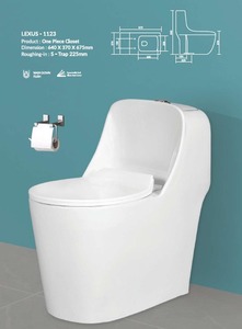 Armario de baño de una pieza con dimensiones de 640x370x675 mm, con sifón en S de 225 mm y un increíble sistema de descarga. - Product Image 3