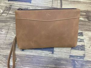 Ando <b>Bag</b> Genuine Cowhide Leather Long Zip Wristlet Wallet with Card Slots and <b>Wrist</b> Strap - Product Image 2