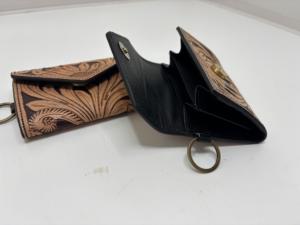 Wholesale Hand Tooled <b>Leather</b> <b>Wallets</b> Genuine Vintage Artisanal Bi Fold Card Holders Embossed <b>Mens</b> B2B Custom Designer Purses - Product Image 5