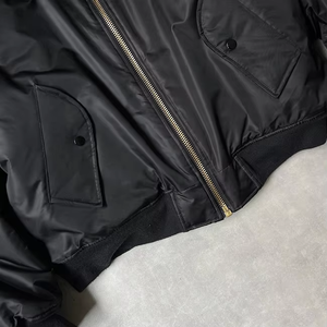 Chaqueta Reversible de Invierno para Hombre, Cortavientos, Gruesa, Estilo Bomber de Nailon, con Cuello Alto - Product Image 6