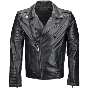 Full Sleeve Custom Logo 2026 Latest Design Men Leather <b>Jacket</b> with <b>Canvas</b> Stand Collar for Casual Wear in Low Prices - Product Image 2