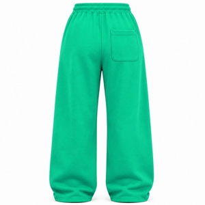 Pantalon de jogging ample en molleton pour femme, coupe décontractée, jambe large, en mélange de coton, avec cordon de serrage à la taille, idéal pour la détente – Grande Vente - Product Image 2