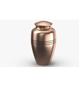 Indian Home Crafts Rose Gold Aluminum Cremation Urn <b>Keepsake</b> <b>Ash</b> Casket Decorative Memorial 220 Cubic Inch <b>for</b> Adult Burial - Product Image 2