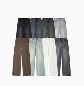 Jeans déchirés à jambe droite pour hommes, pantalon en coton confortable, coupe slim, mode streetwear, tenue de tous les jours, pour l'hiver et les soirées - Product Image 2