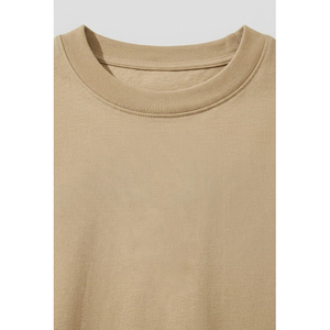 Men's <b>Henly</b> Cotton Short Sleeve Stand Collar T-Shirt Solid Color Regular Fit Casual Wear Teal Green - Product Image 4