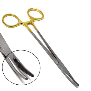 Meilleur porte-aiguille OBG/GYN en carbure de tungstène, instrument manuel de précision pour suture chirurgicale en acier inoxydable avec anneau doré - Product Image 6