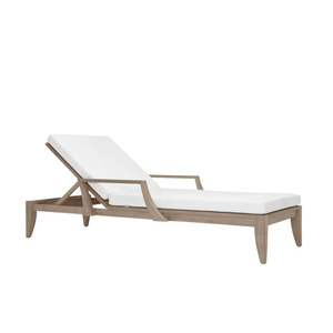 Chaise longue en teck massif de qualité supérieure, mobilier d'extérieur pour hôtel de luxe, resort, villa, bord de piscine et jardin - Product Image 5