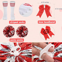 Offre Spéciale – Ensemble Classique d'Uniformes de Cheerleading Imprimés, Tissu Rouge, Design Personnalisable, Uniformes de Cheerleading pour les Équipes de Bordure, 100 % Personnalisable