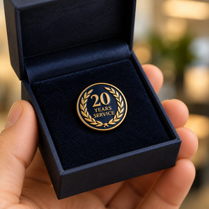 Pins Conmemorativos Personalizados con Fecha de Fundación de la Empresa, Insignias Metálicas para Ceremonias Corporativas, Fábrica OEM - Product Image 5