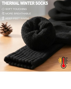 <b>Soft</b> Breathable <b>Men's</b> Ankle Dress <b>Socks</b> Cartoon Pattern Winter Offering comfort Elasticity Lasting Durability Sporty Quick Dry - Product Image 2