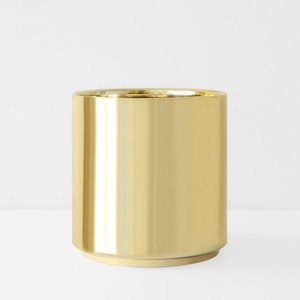 Pot de fleurs élégant en métal finition or avec support en fer pour la décoration de la maison, du jardin et du salon - Product Image 6