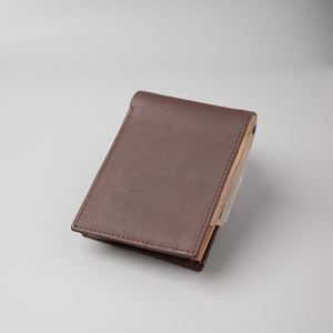 Portefeuille unisexe en cuir véritable de qualité supérieure, imperméable et léger, fermeture ouverte, longueur courte - Product Image 5
