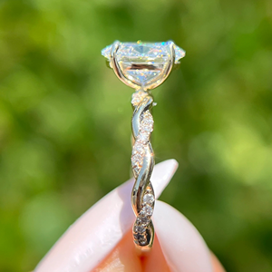 Anillo de Compromiso Unisex con Diamante de Corte Brillante, Engaste de Garras, 2 Quilates, Cultivado en Laboratorio, Lujo, Certificado IGI, Boda, 14k, Eternidad, Vermeil - Product Image 2
