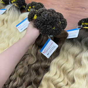 Extensiones de Cabello con Punta en U de Queratina, Color Natural, Ondulado, Cabello Humano Vietnamita 100%, Precio de Fábrica, Gran Venta - Product Image 5