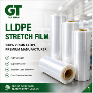 LLDPE Transparent Stretch Film 200m 50cm Moisture Proof Easy-to-Use Protective Soft Packaging <b>Pallets</b> for Many Products Casting - Product Image 6
