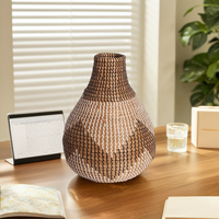 Tendance du moment : Vases en rotin et PP, modernes, élégants, écologiques, personnalisables, de haute qualité, style américain, pots à fleurs et jardinières pour la maison