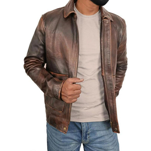 Chaqueta de Cuero Avirex de Primera Calidad para Hombre, Diferentes Colores Disponibles, Tallas Personalizadas, Chaquetas de Cuero Bordadas para Hombre en Oferta - Product Image 2