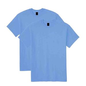 Camisetas Deportivas Casuales Unisex para Hombre, 100% Algodón, Suaves y Transpirables, Cuello Redondo, Manga Corta, Diseño Liso, Talla 2XL - Product Image 1