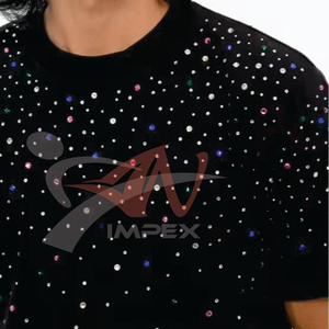 T-shirts légers pour hommes avec strass, nouvelle collection, séchage rapide, prix de gros - Product Image 3
