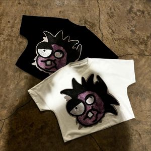 Camisetas cuadradas de talla grande para hombre con logotipo personalizado al por mayor, ropa de calle DTG de algodón pesado 300GSM lisa, camiseta recortada para hombre - Product Image 3