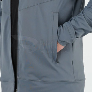 เสื้อฮู้ดฝึกซ้อมผ้าฝ้ายผสมสีพื้นไซส์ใหญ่ ออกแบบเองได้ คุณภาพสูง สำหรับผู้ชาย - Product Image 5