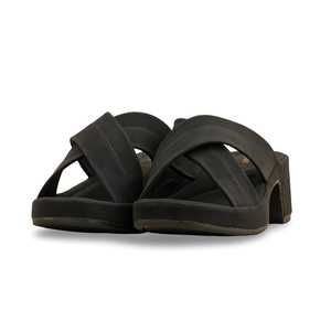 Fourrure formelle noire pour pantoufles PU0516 pantoufle formelle à la mode - Product Image 3