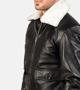 Chaqueta de Motociclista para Hombre, Estilo Vintage Retro, Casual, Resistente al Viento, de Cuero PU, con Cierre de Cremallera y Logotipo Frontal, Venta al Por Mayor, Primavera-Otoño - Product Image 6